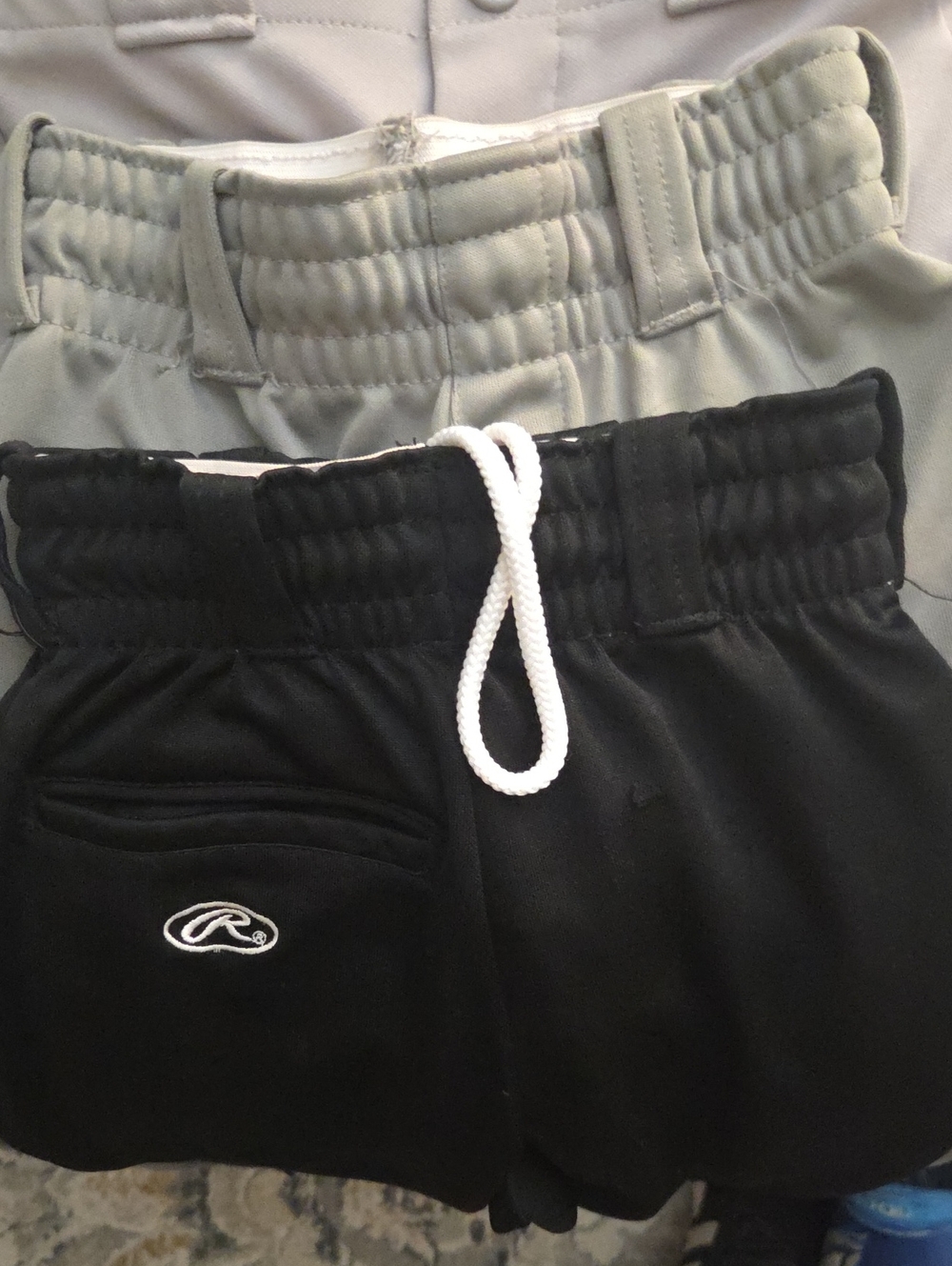 3 Pairs Rawlings Baseball Pants XS BOY Kids Elastic Waist Athletic PANTS